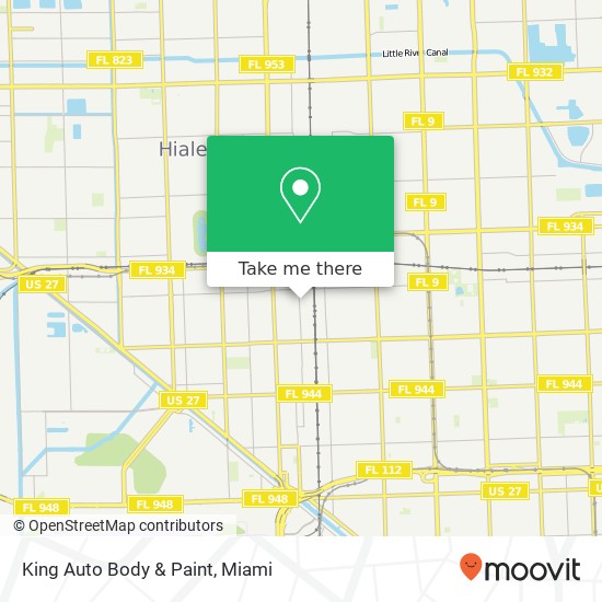 King Auto Body & Paint map