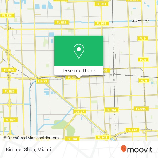 Mapa de Bimmer Shop