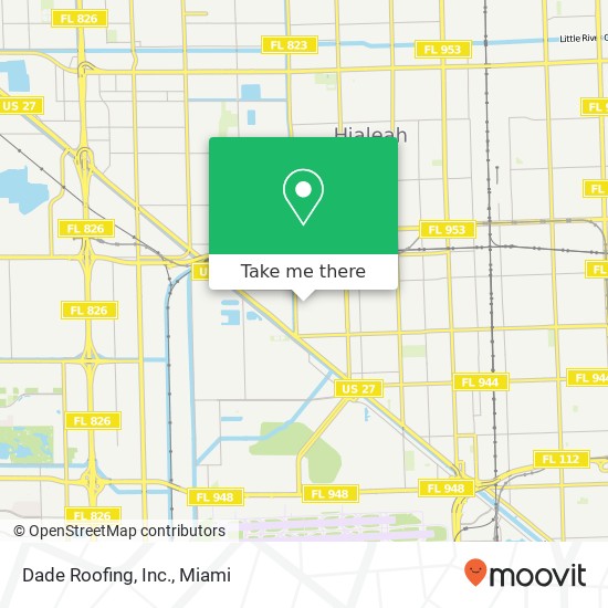 Dade Roofing, Inc. map