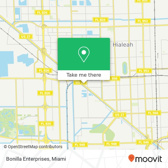 Bonilla Enterprises map