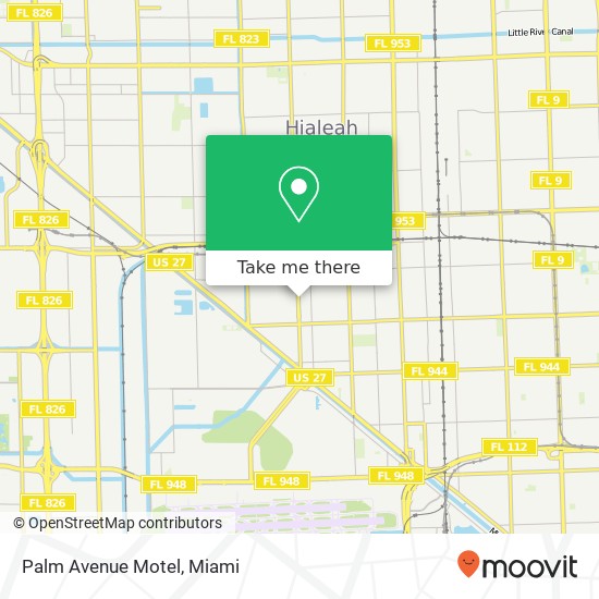 Palm Avenue Motel map