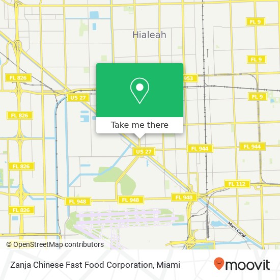 Zanja Chinese Fast Food Corporation map