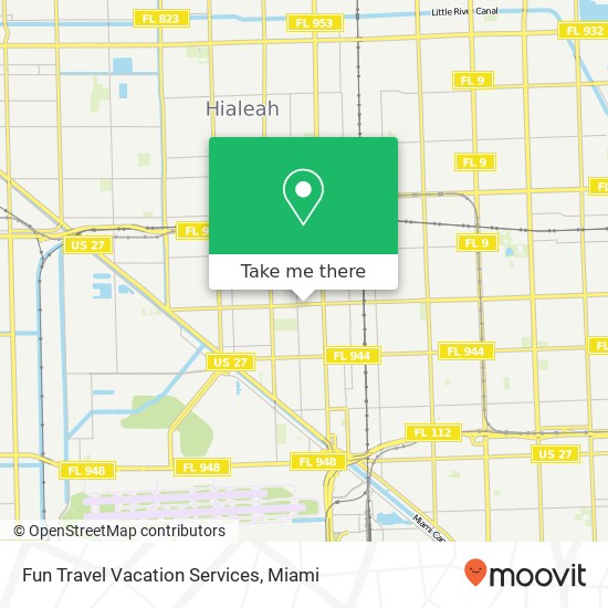 Fun Travel Vacation Services map