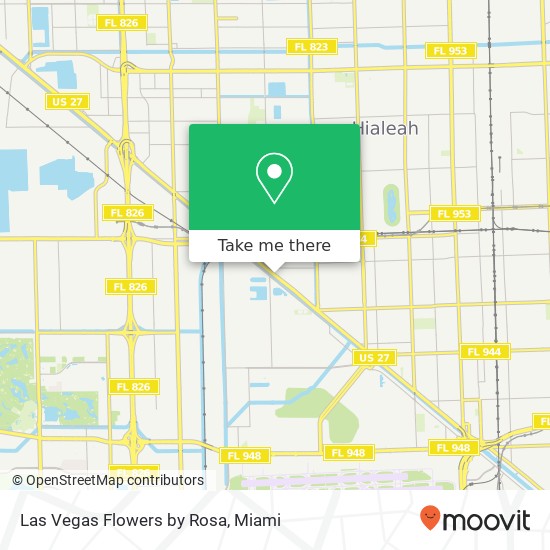 Las Vegas Flowers by Rosa map