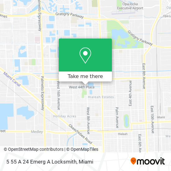 5 55 A 24 Emerg A Locksmith map