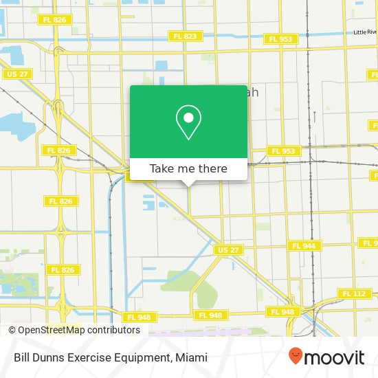 Bill Dunns Exercise Equipment map