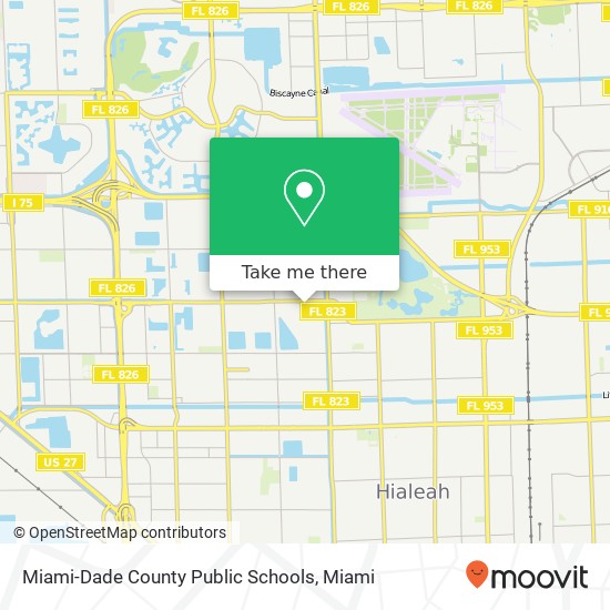 Mapa de Miami-Dade County Public Schools