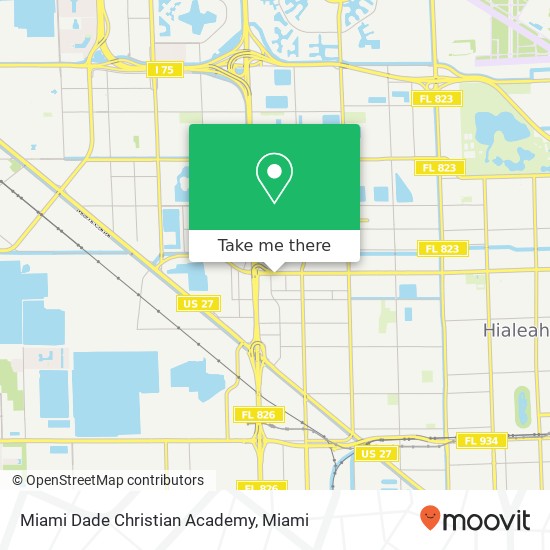 Mapa de Miami Dade Christian Academy