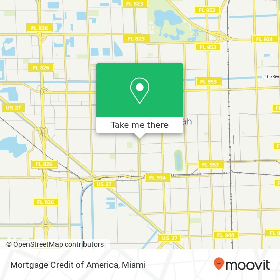 Mapa de Mortgage Credit of America