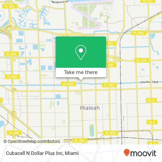 Cubacell N Dollar Plus Inc map