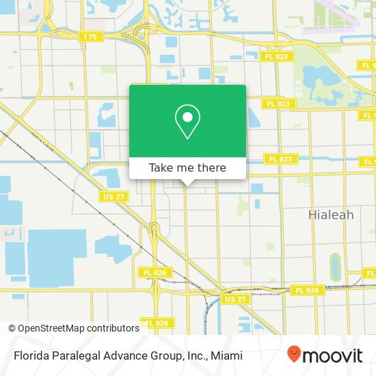 Mapa de Florida Paralegal Advance Group, Inc.