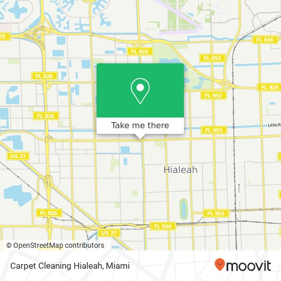 Carpet Cleaning Hialeah map