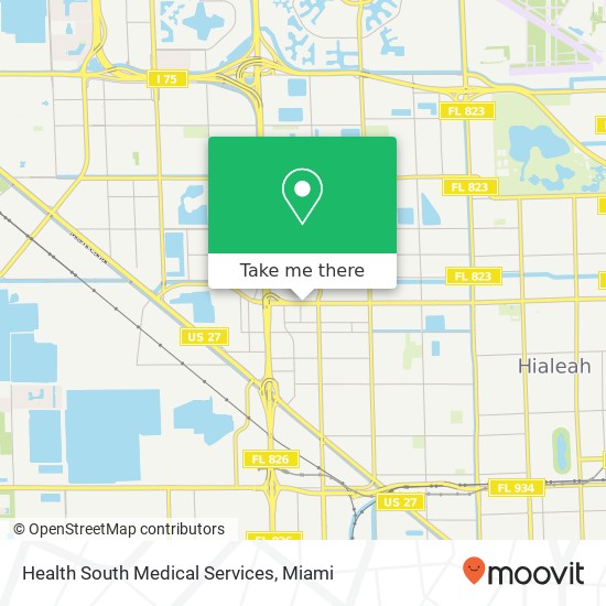 Health South Medical Services map