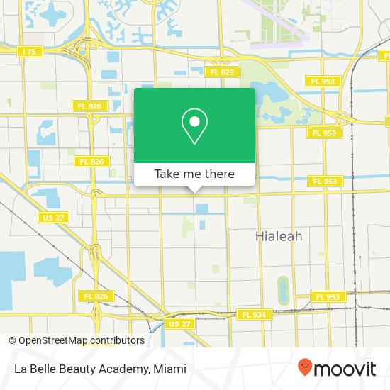 La Belle Beauty Academy map