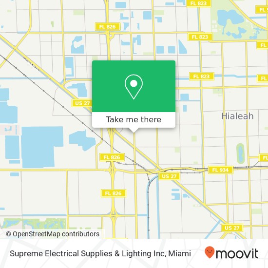 Mapa de Supreme Electrical Supplies & Lighting Inc