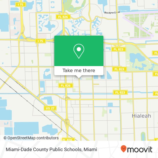 Mapa de Miami-Dade County Public Schools