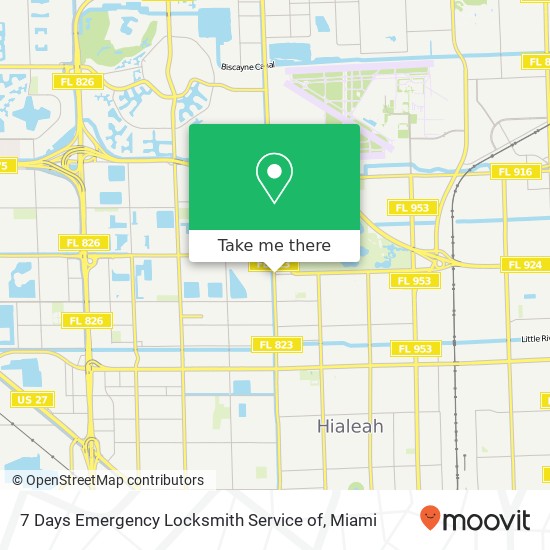 7 Days Emergency Locksmith Service of map