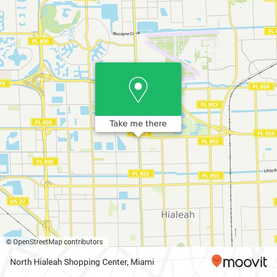 North Hialeah Shopping Center map