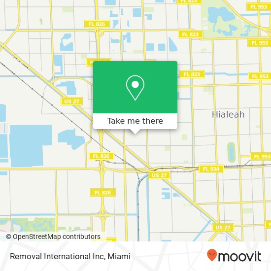 Mapa de Removal International Inc