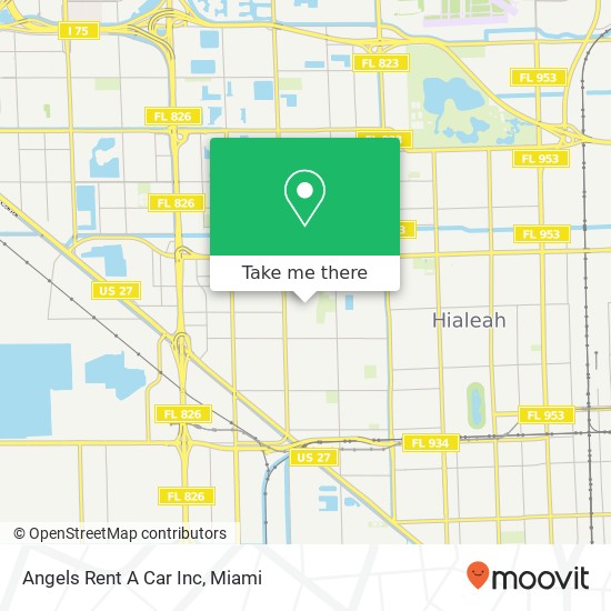 Mapa de Angels Rent A Car Inc