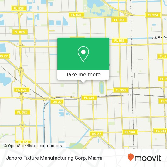 Mapa de Janoro Fixture Manufacturing Corp