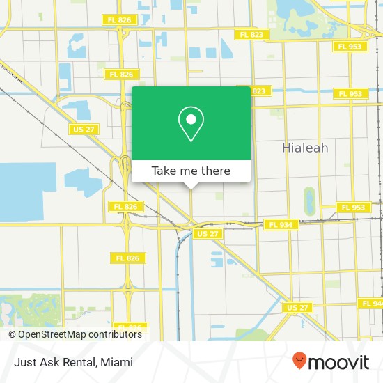 Mapa de Just Ask Rental