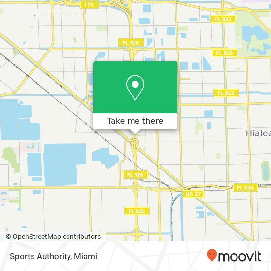 Sports Authority map