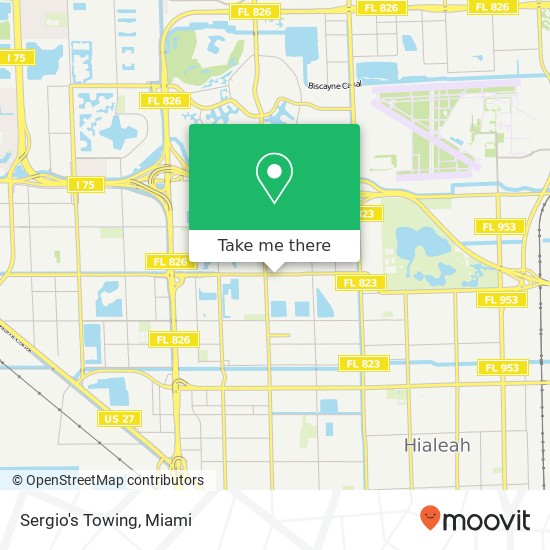 Sergio's Towing map