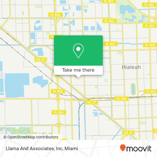 Llama And Associates, Inc map
