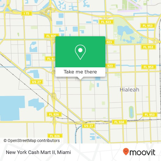 Mapa de New York Cash Mart II