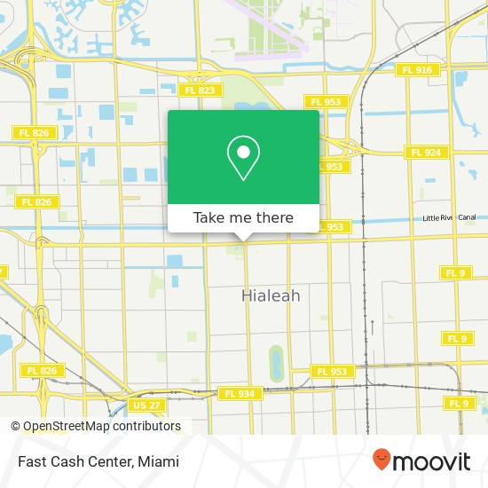 Fast Cash Center map