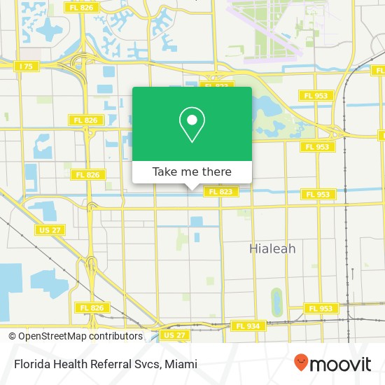 Florida Health Referral Svcs map