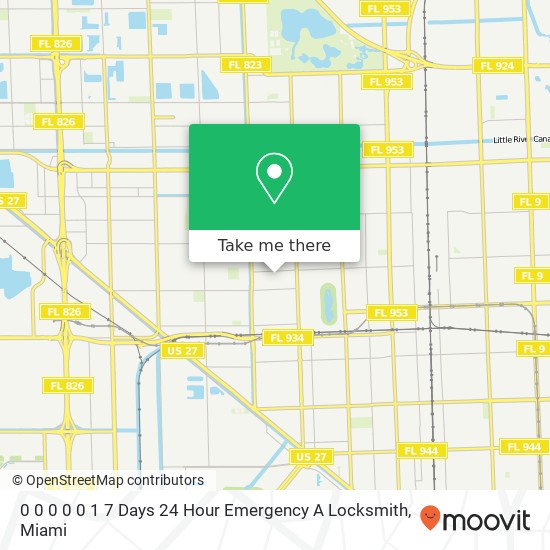 Mapa de 0 0 0 0 0 1 7 Days 24 Hour Emergency A Locksmith