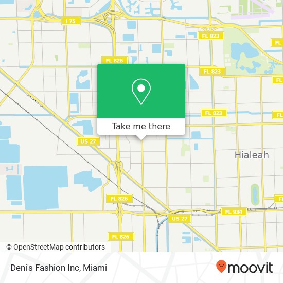 Deni's Fashion Inc map