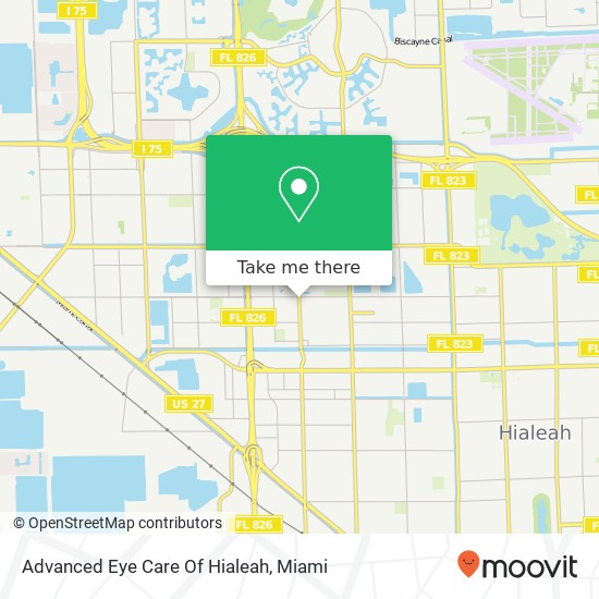 Advanced Eye Care Of Hialeah map