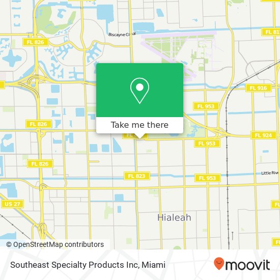 Southeast Specialty Products Inc map