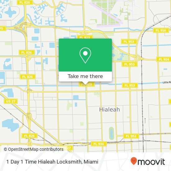 1 Day 1 Time Hialeah Locksmith map