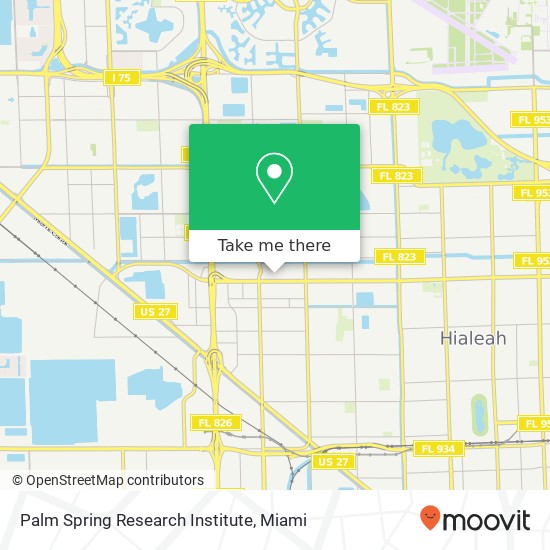 Mapa de Palm Spring Research Institute