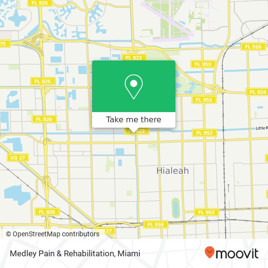 Medley Pain & Rehabilitation map