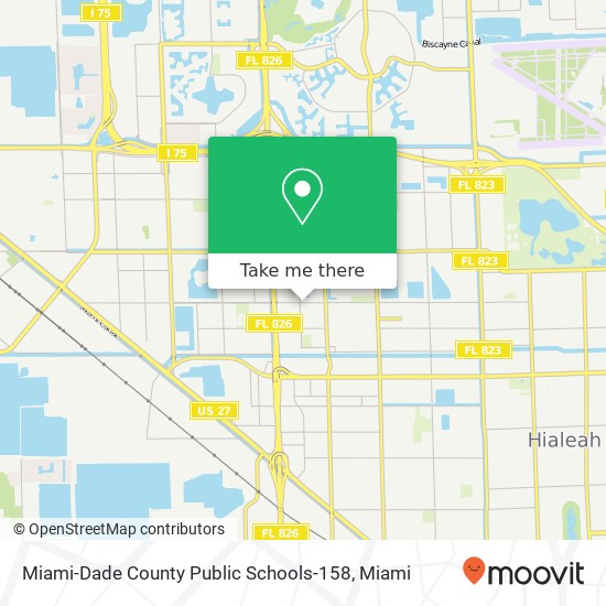 Miami-Dade County Public Schools-158 map