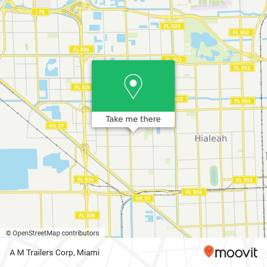 Mapa de A M Trailers Corp