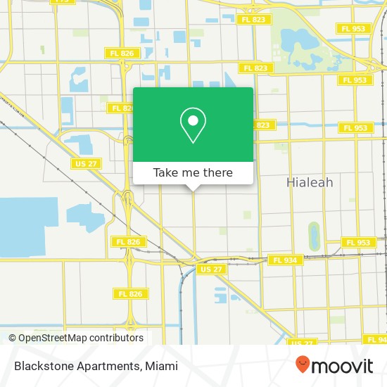 Mapa de Blackstone Apartments