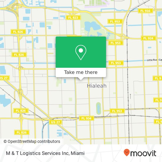Mapa de M & T Logistics Services Inc