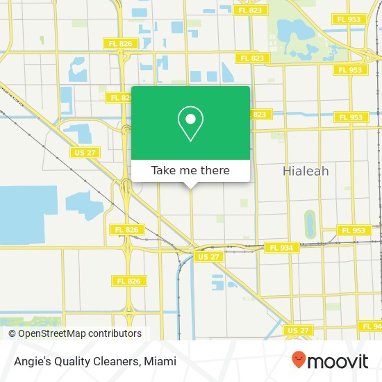 Angie's Quality Cleaners map