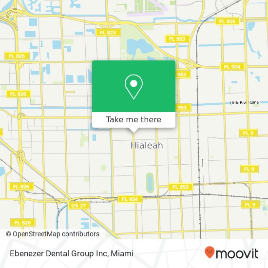 Mapa de Ebenezer Dental Group Inc