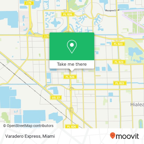 Varadero Express map