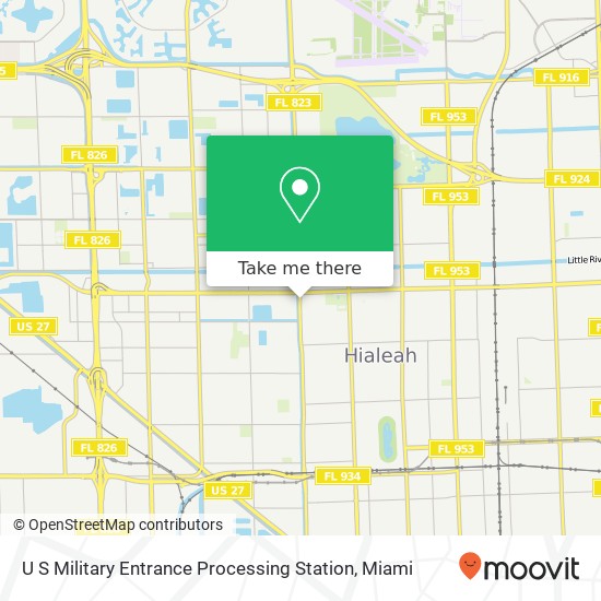 Mapa de U S Military Entrance Processing Station