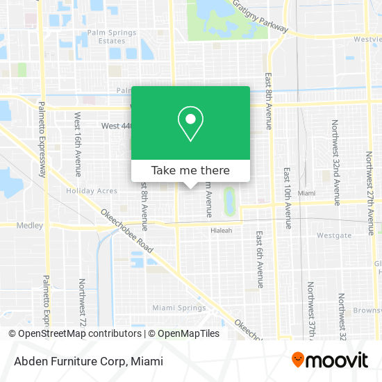 Abden Furniture Corp map