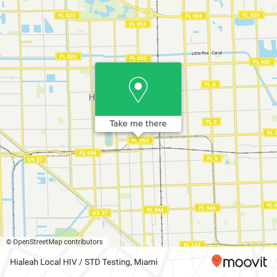 Hialeah Local HIV / STD Testing map