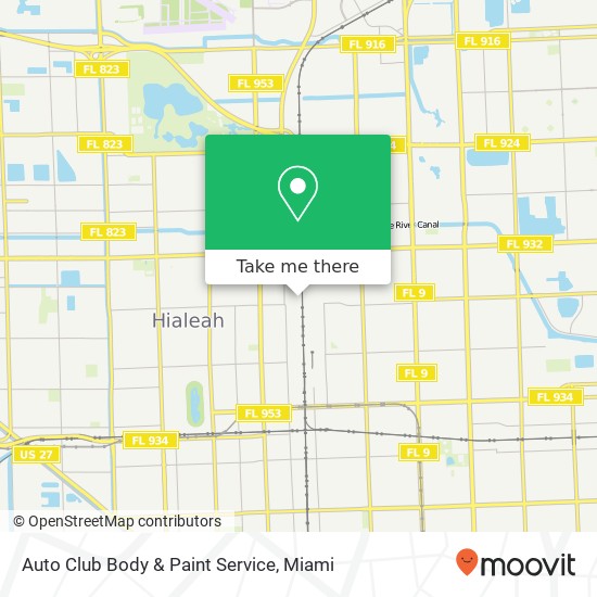 Auto Club Body & Paint Service map